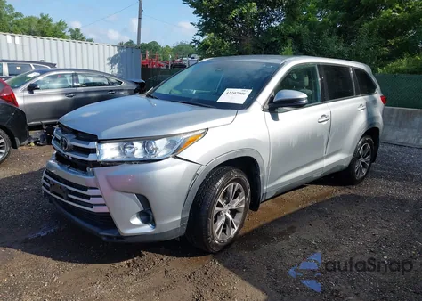 2019 Toyota Highlander Le из США, поврежденный, VIN 5TDBZRFH0KS709981